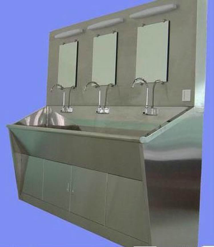 Stainless steel medical sink