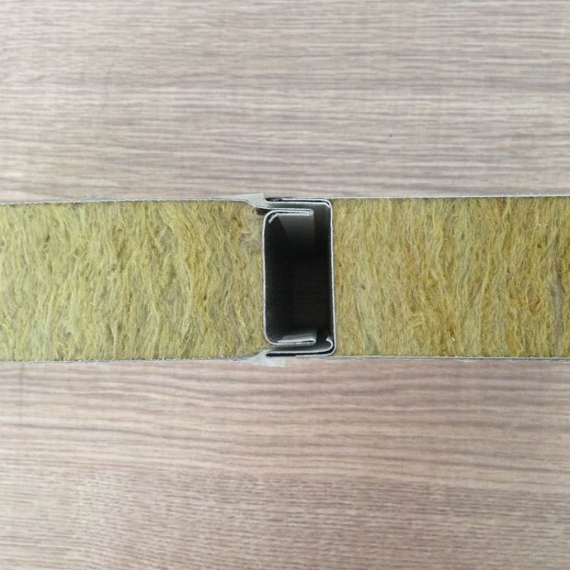 Sandwich Panel with Mineral Wool and Colored Steel