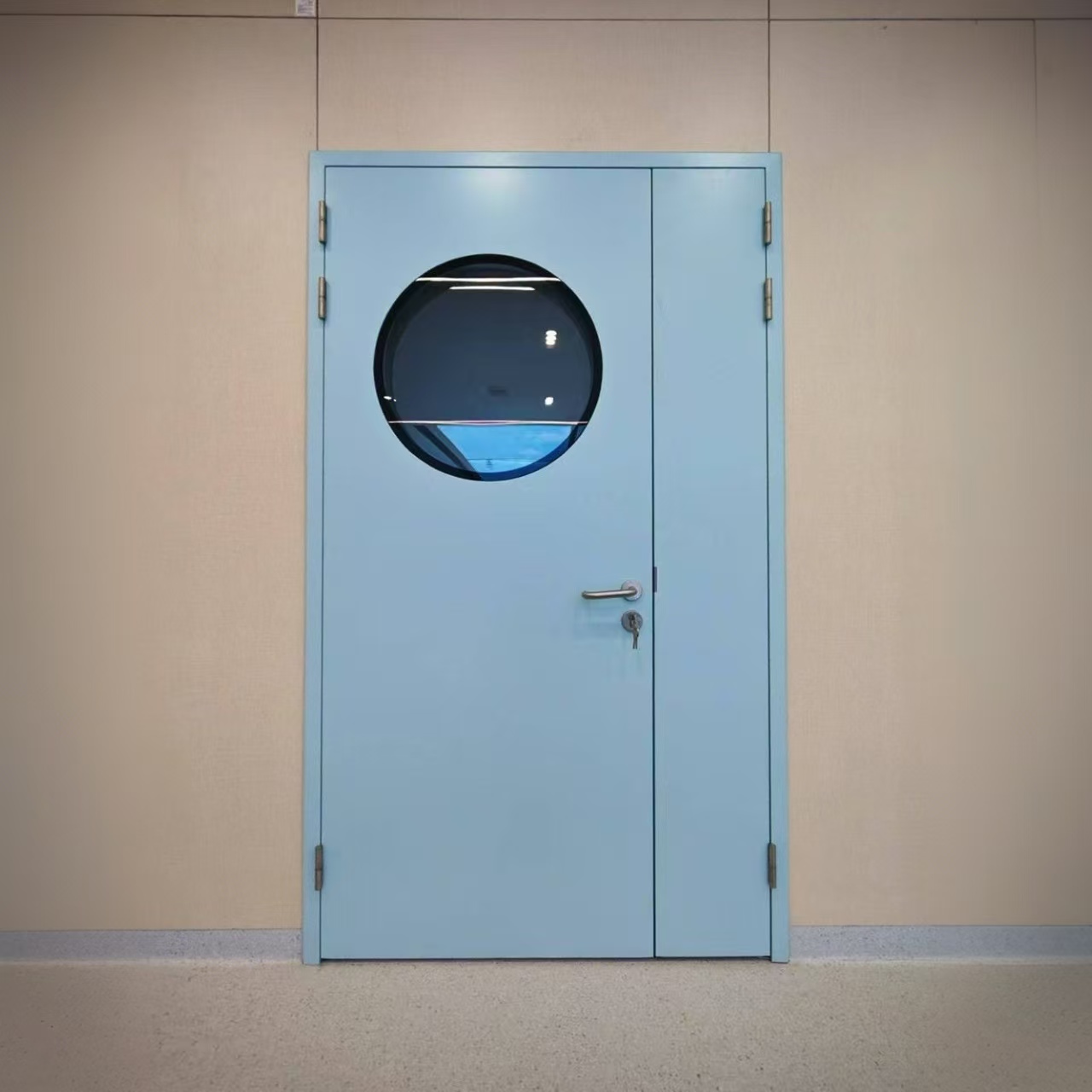 Steel doors for clean rooms