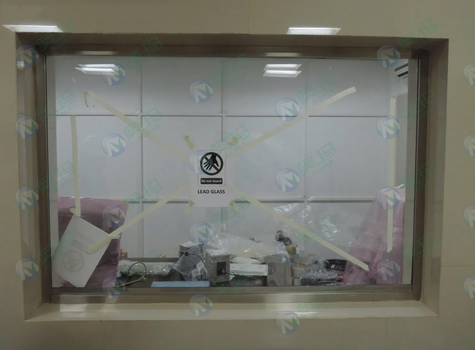 Lead protective glass