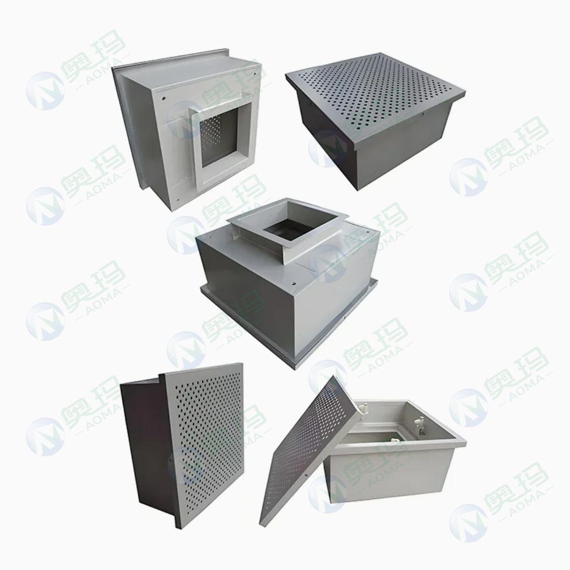 Modular high-efficiency air distribution grille