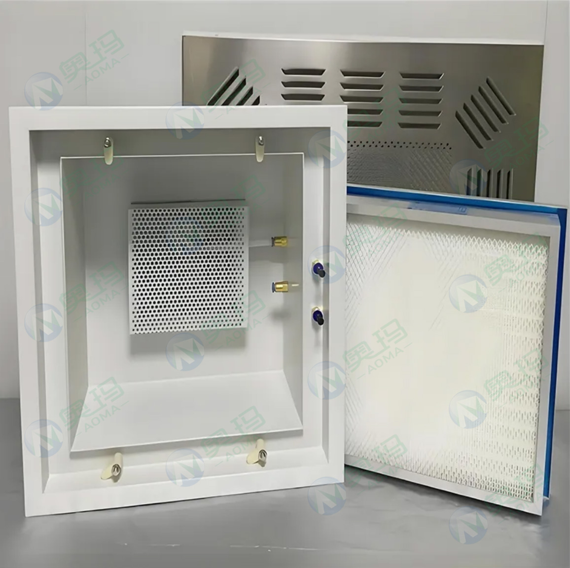 Modular high-efficiency air distribution grille