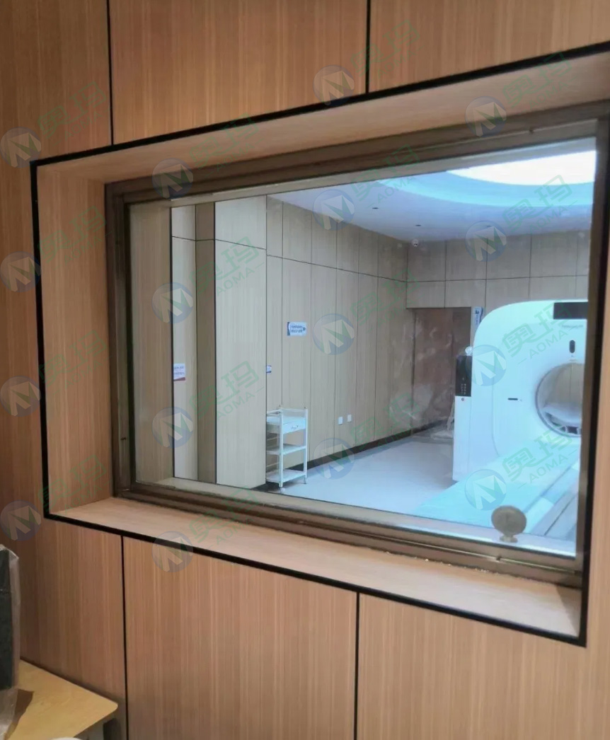 Lead protective glass