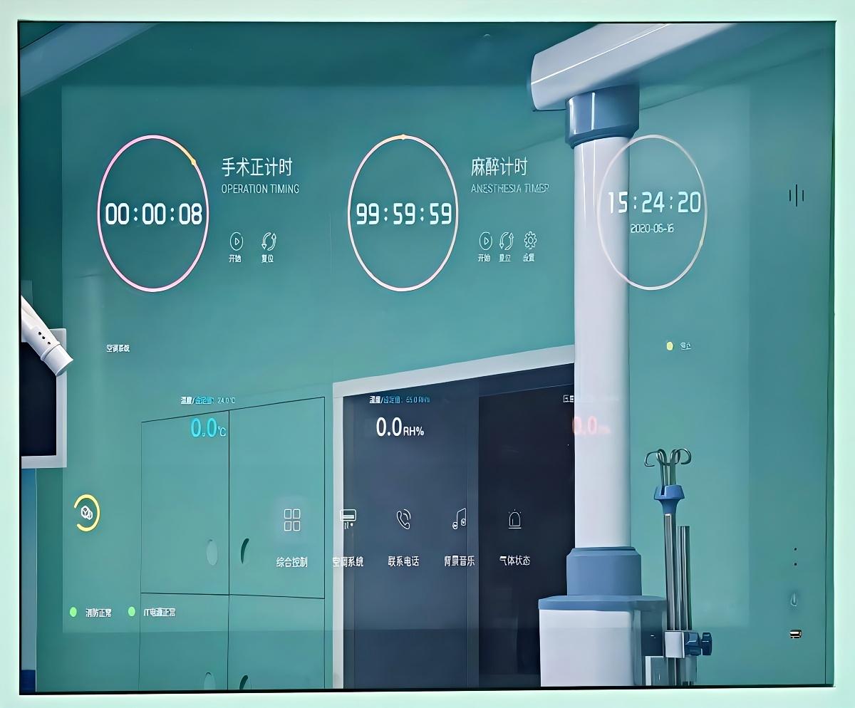 Operating room control panel