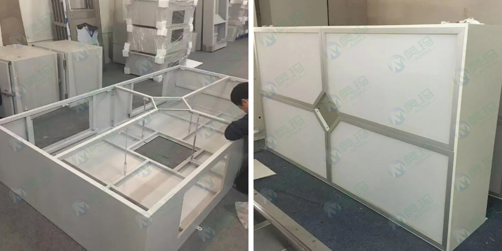 Large ceiling laminar flow panel for operating rooms Large ceiling laminar flow panel for operating rooms