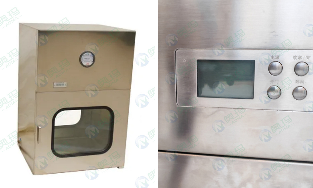 Material transfer cabinet