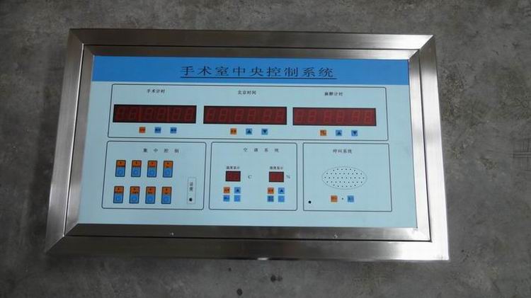 Operating room control panel Operating room control panel