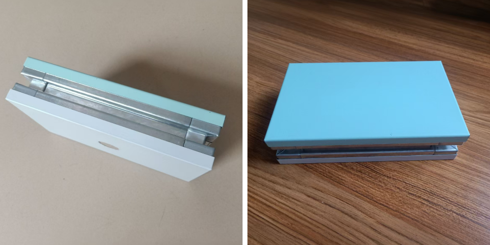 Modular electrolytic steel panel for the operating room Modular electrolytic steel panel for the operating room