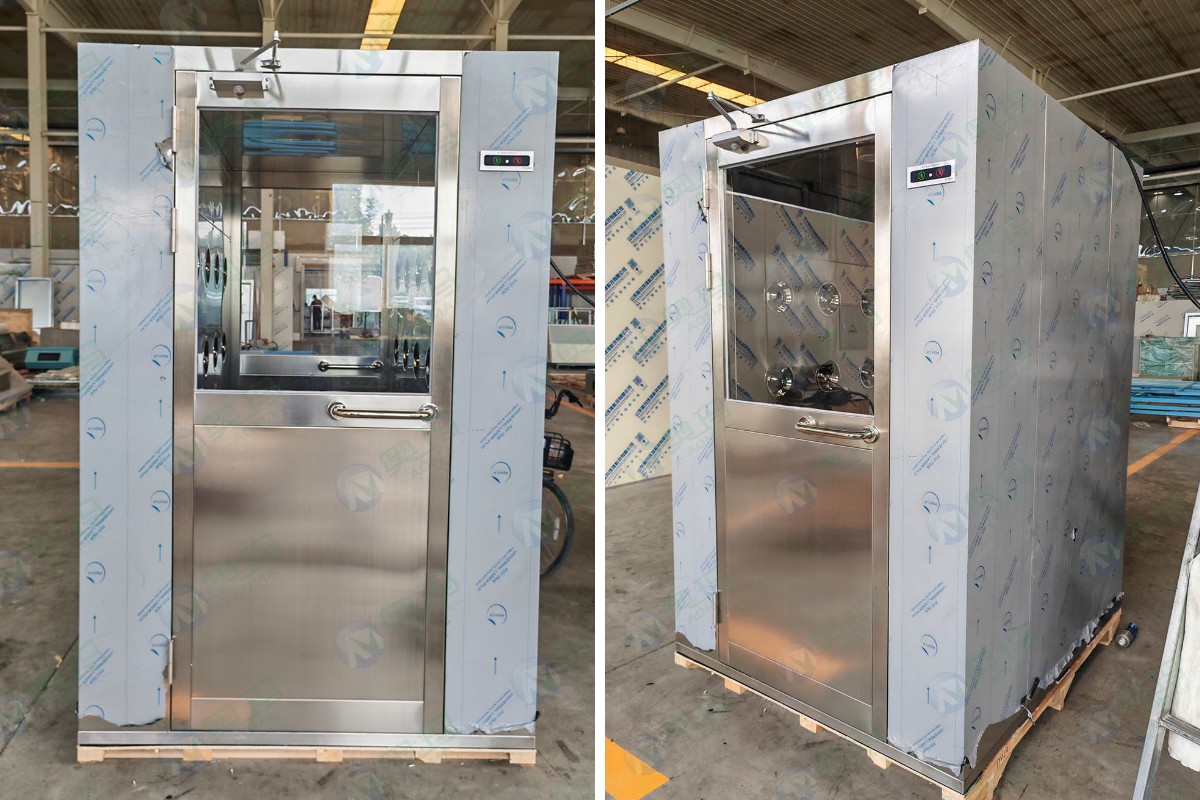 Double shower with double air stream