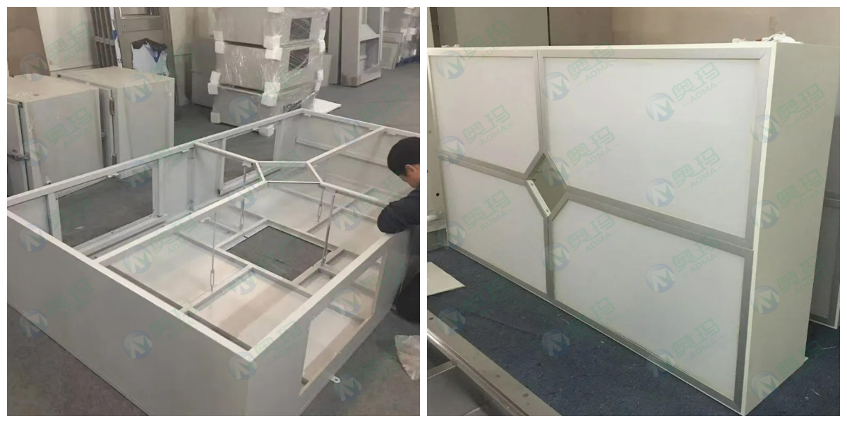 Ceiling system with laminar air flow Ceiling system with laminar air flow